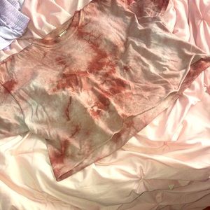 Rue 21 tie dye short sleeve t shirt crop top